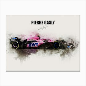 Pierre Gasly Alpine Car Canvas Print