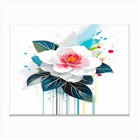 Abstract Flower Painting 2 Canvas Print