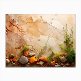 Rocks And Plants Canvas Print