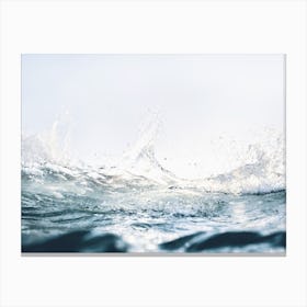 Blue Ocean Waves Canvas Print