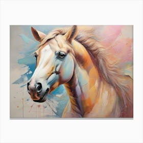 White Horse 4 Canvas Print