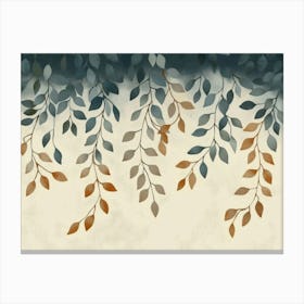 Leaves On The Wall Canvas Print