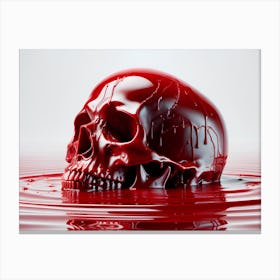 Bloody Skull Canvas Print