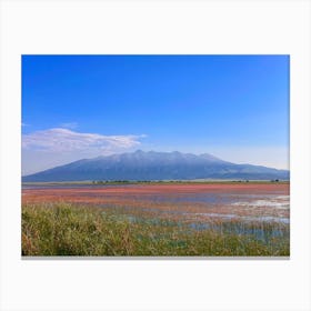 Mt Blanca over Lake of Flowers Canvas Print