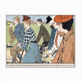 Hamers Bicycles (1912), Johann Georg Van Caspel Canvas Print