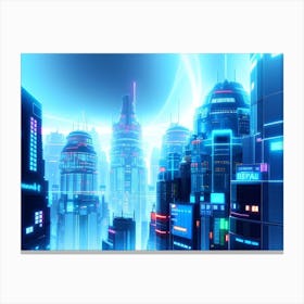 Futuristic City 6 Canvas Print