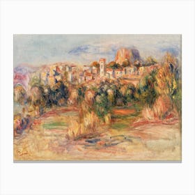 Landscape, La Gaude, Pierre Auguste Renoir Canvas Print