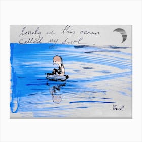 Lonely Ocean Canvas Print