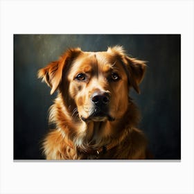 Golden Retriever Portrait Canvas Print