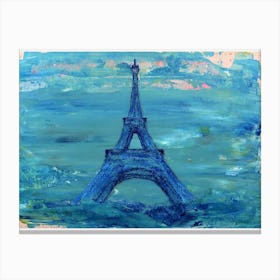 Eiffel Tower Painting Canvas Print