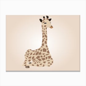 Giraffe Art Canvas Print