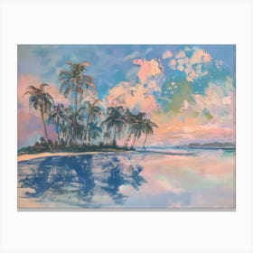 Sunset At The Beach Canvas Print