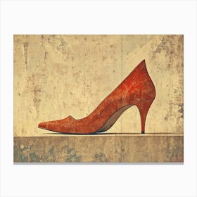 High Heeled Shoe Canvas Print