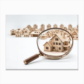 Magnifying Glass home search Canvas Print