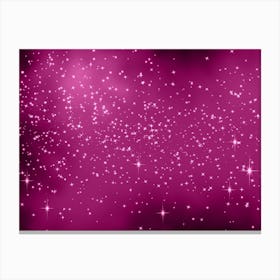 Red Violet Shining Star Background Canvas Print