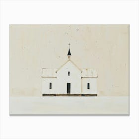 White Church Canvas Print 1 Canvas Print