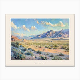 Western Landscapes Mojave Desert Nevada 1 Poster Canvas Print