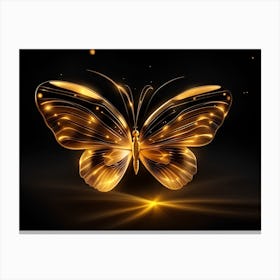 Golden Butterfly 83 Canvas Print