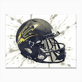 Arizona State Sun Devils NCAA Helmet Poster 2 Canvas Print