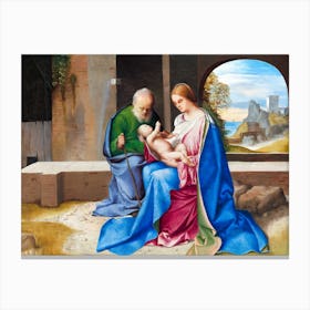 The Holy Family, Giorgione Canvas Print