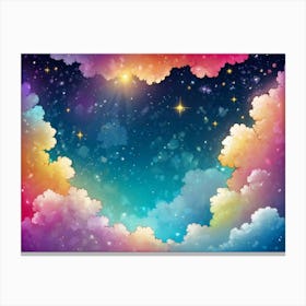 Colorful Clouds In The Sky 1 Canvas Print