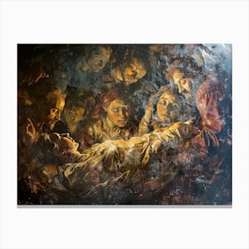 Contemporary Artwork Inspired By Tintoretto 1 Canvas Print