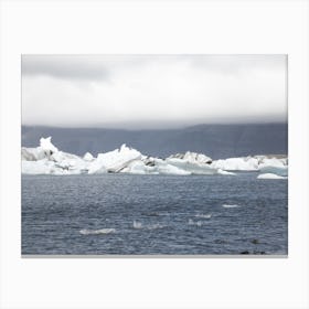 Glacier Flat Canvas Print