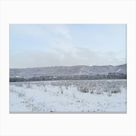 Snowy Landscape In Winter Canvas Print