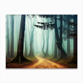 Road In The Forest 6 Canvas Print