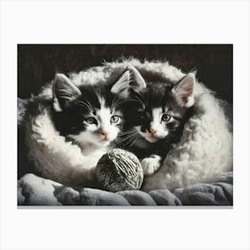 Cosy Kittens 2 Canvas Print