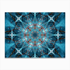 Alcohol Ink Abstraction Pattern Deep Blue 1 Canvas Print