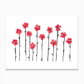 Poppies Horizontal Canvas Print