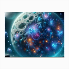 Aliens In Space Canvas Print