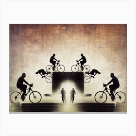 Cycling Game Canvas Print