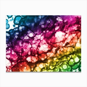 Multicolored Spots Canvas Print