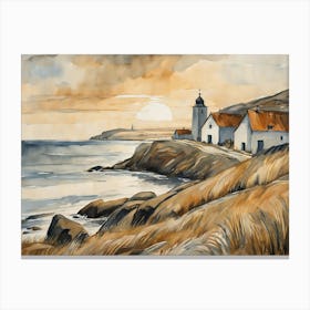 European Coastal Painting (81) Canvas Print