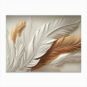 Modern 3d Feather Art Canvas Print