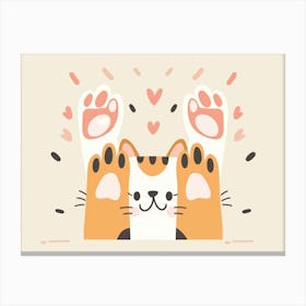 Cat Paw (29) Canvas Print