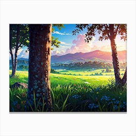 Landscape Painting 19 Canvas Print