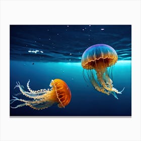 Jellyfishes Canvas Print