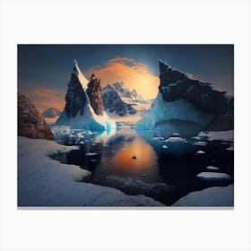 Arctic Landscape Canvas Print