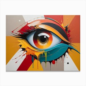 Abstract Eye Painting 2 Canvas Print