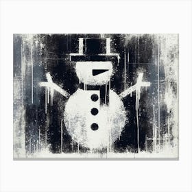 Snowman Canvas Print