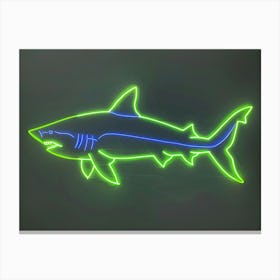 Neon Lime Dogfish Shark 1 Canvas Print