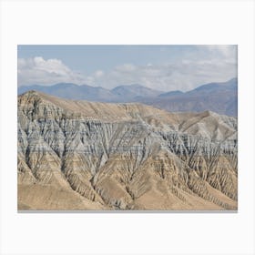 The Himalayas In Mustang, Tibetan Kingdom In Nepal Canvas Print
