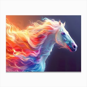 Flaming Horse Canvas Print