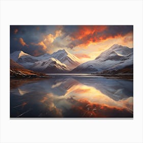 Mountain Reflected 21 Canvas Print