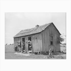Home Of Agricultural Day Laborer, Wagoner County, Oklahoma By Russell Lee 1 Canvas Print