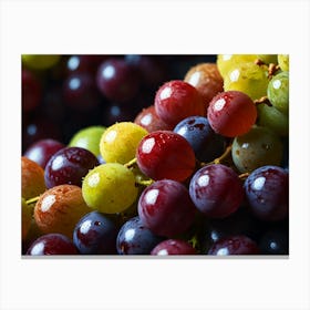 Focusing On Grapes Canvas Print