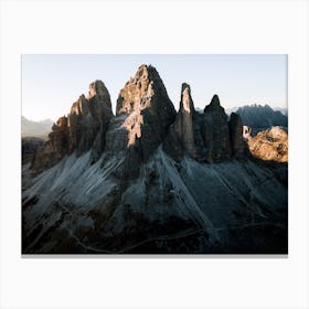 Dolomites Mountain Sunset Canvas Print